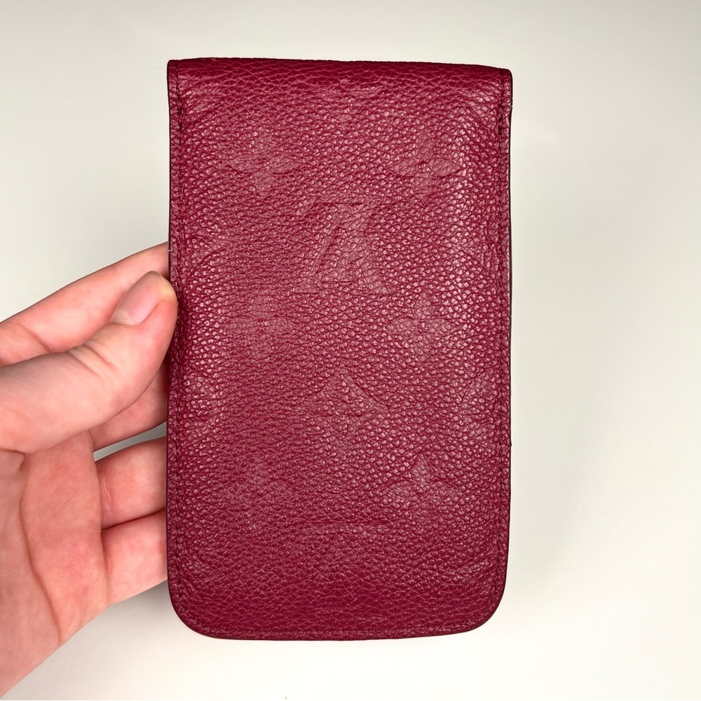 Louis Vuitton Aurore Monogram Empreinte Leather Flap Phone Case - Picture 4 of 5